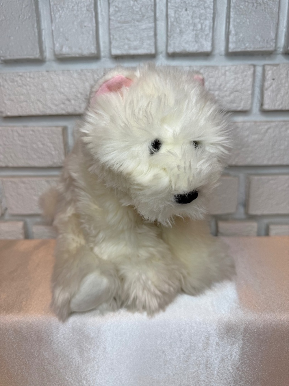 Gund Plush White Dog - Mopsey